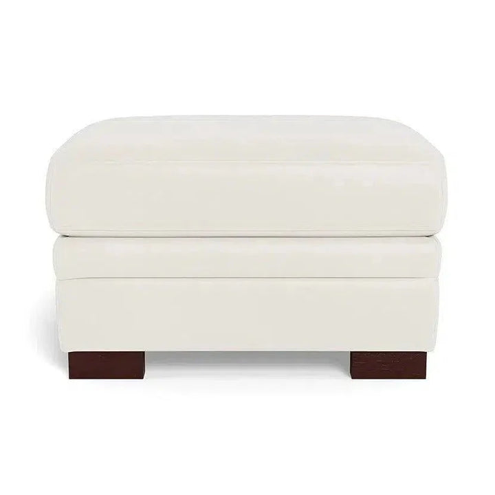 Wenton Mondern Leather Ottoman - LOOMLAN - Uptown Sebastian - Ottomans