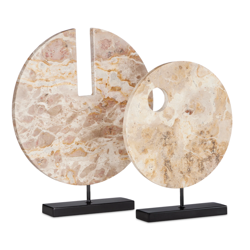 Wes Marble Disc-Statues & Sculptures-Currey & Co-LOOMLAN