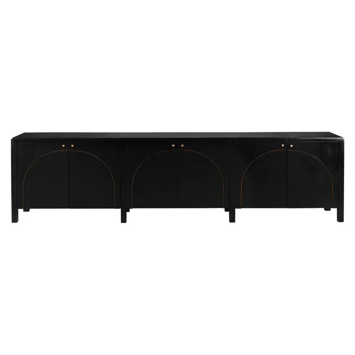 Weston Wooden Hand Rubbed Black Sideboard - LOOMLAN - Noir - Sideboards