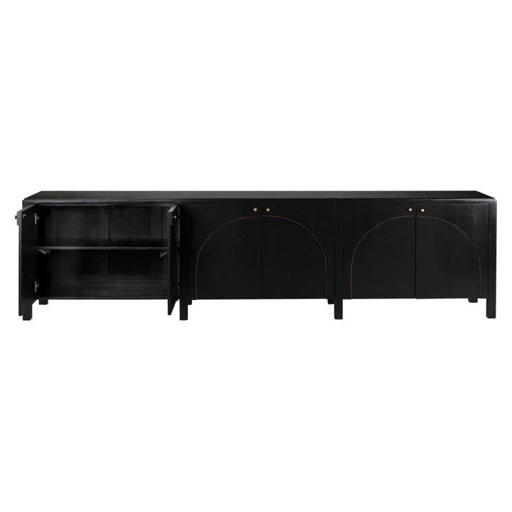 Weston Wooden Hand Rubbed Black Sideboard - LOOMLAN - Noir - Sideboards