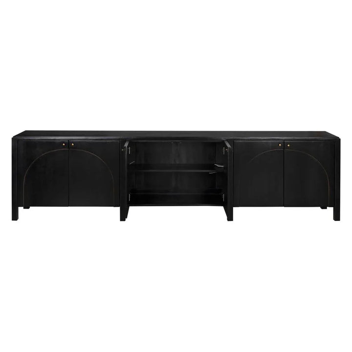 Weston Wooden Hand Rubbed Black Sideboard - LOOMLAN - Noir - Sideboards