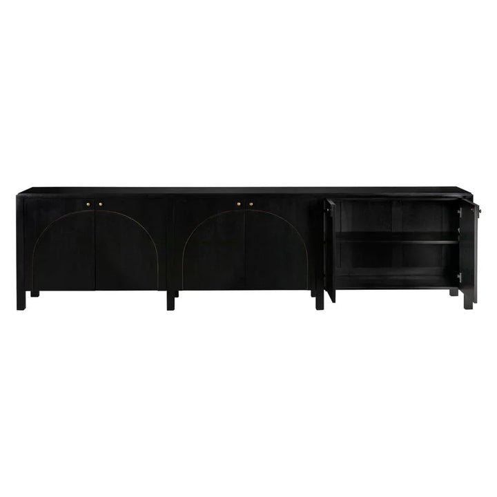 Weston Wooden Hand Rubbed Black Sideboard - LOOMLAN - Noir - Sideboards