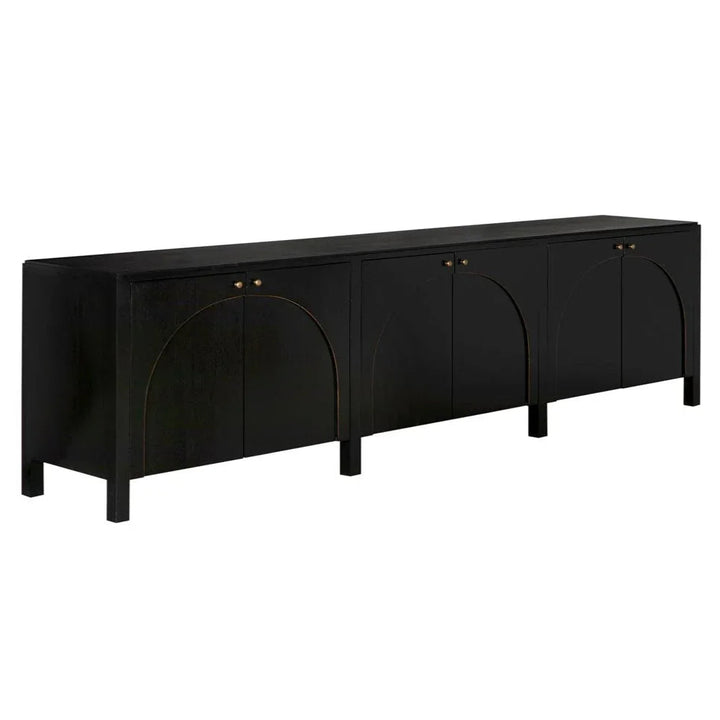 Weston Wooden Hand Rubbed Black Sideboard - LOOMLAN - Noir - Sideboards