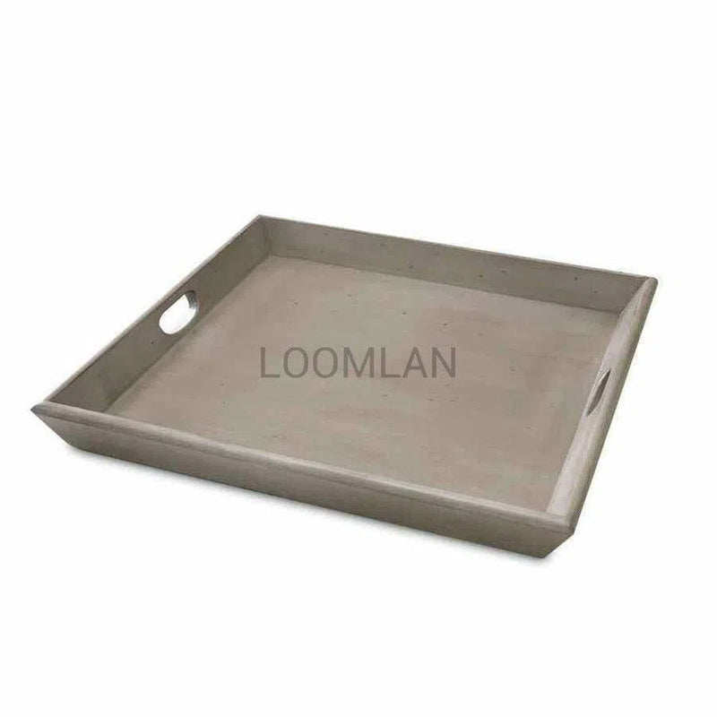 Westwood Taupe Ottoman Tray Trays LOOMLAN By Sunny D