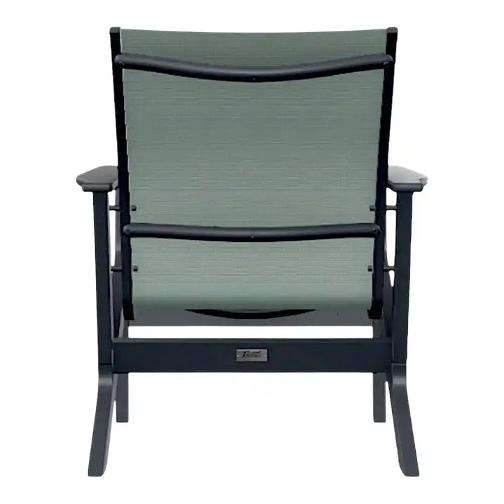 Wexler Sling Chat Height Polymer Arm Chair-Outdoor Accent Chairs-Telescope-LOOMLAN
