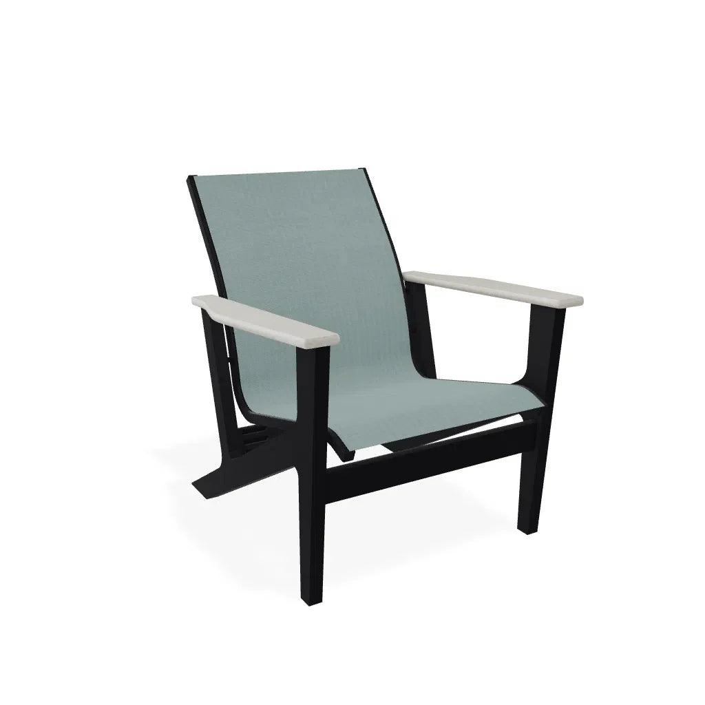 Wexler Sling Chat Height Polymer Arm Chair