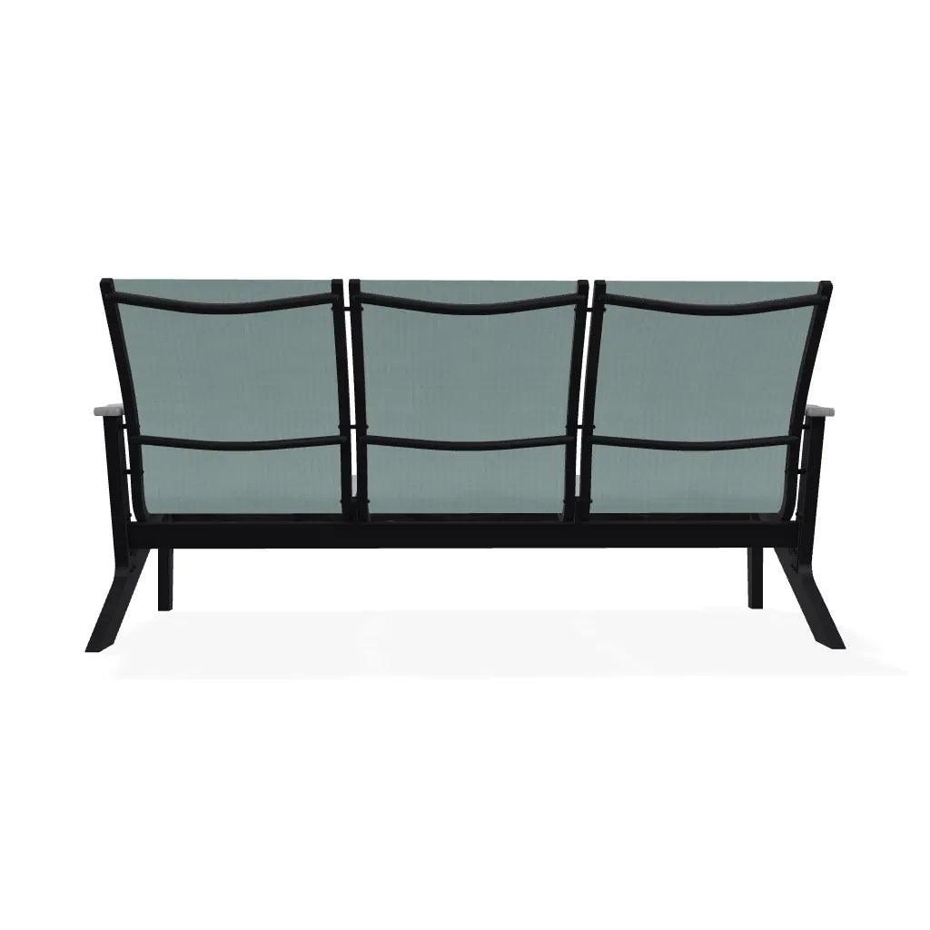 Wexler Sling Chat Three-Seat Sofa Polymer Arms