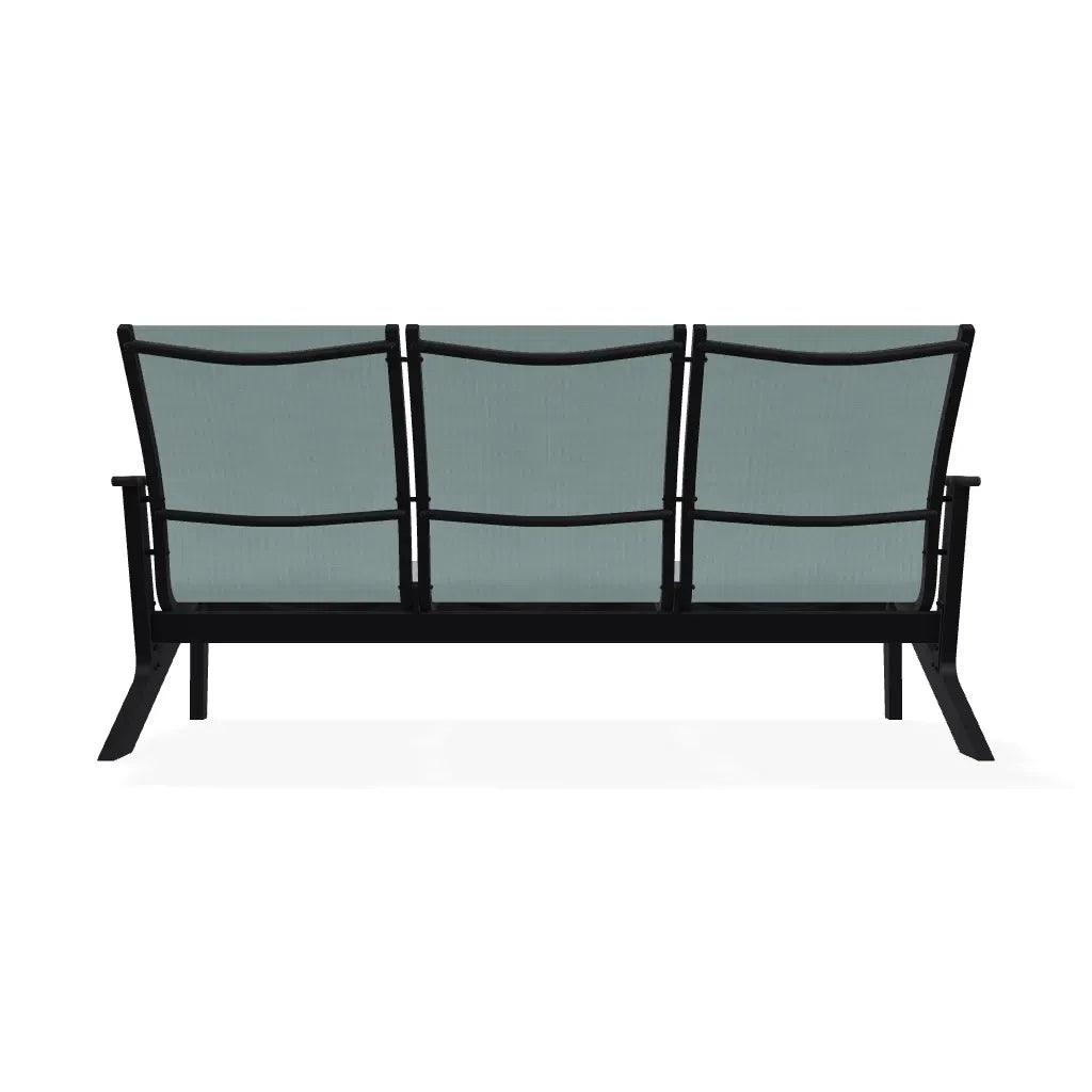 Wexler Sling Chat Three-Seat Sofa Polymer Arms