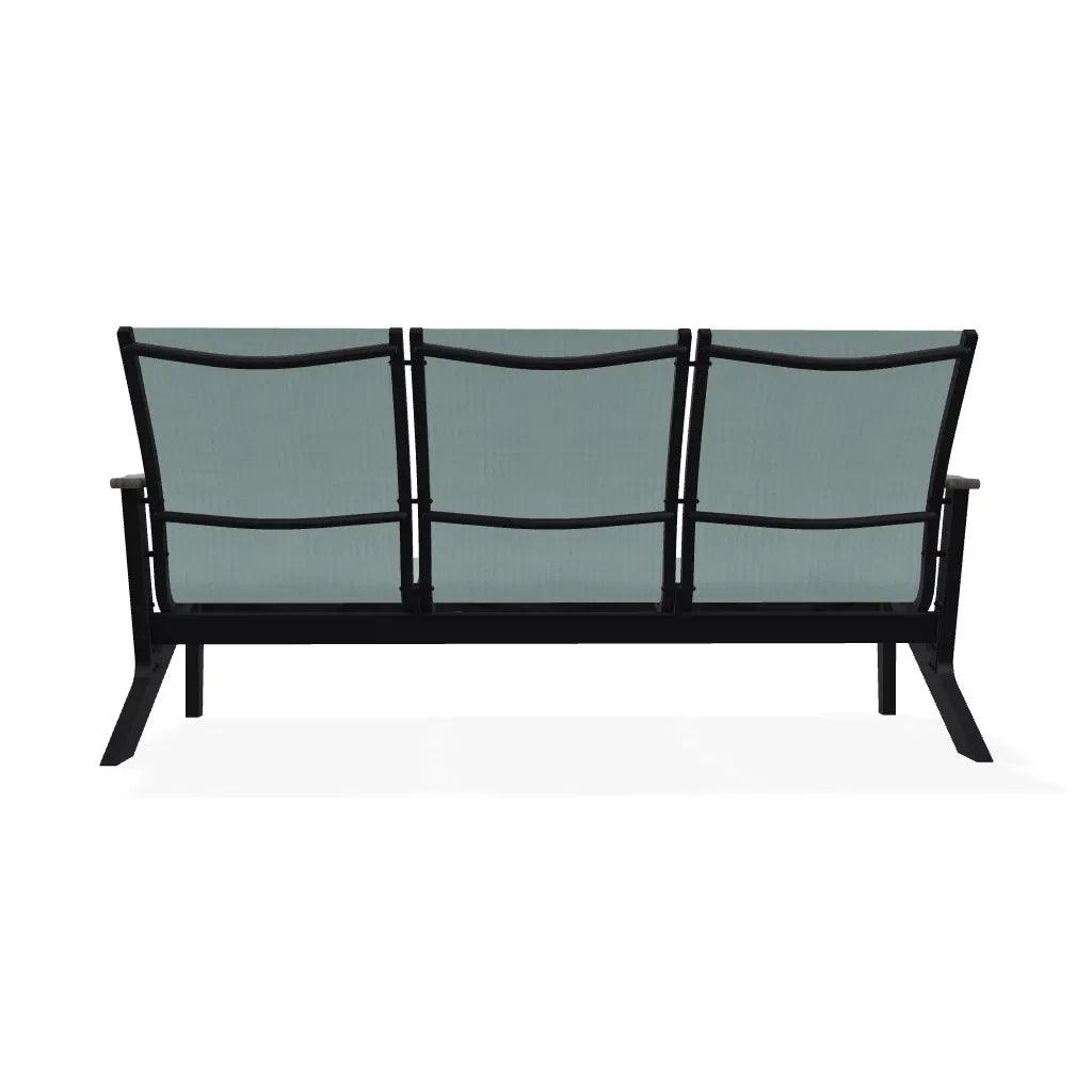 Wexler Sling Chat Three-Seat Sofa Polymer Arms