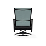 Wexler Sling Chat Height Swivel Rocker with Rustic Polymer Arms