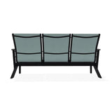 Wexler Sling Chat Three-Seat Sofa with Rustic Polymer Arms