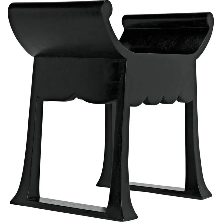 Wey Stool, Charcoal Black - LOOMLAN - Noir - Poufs and Stools