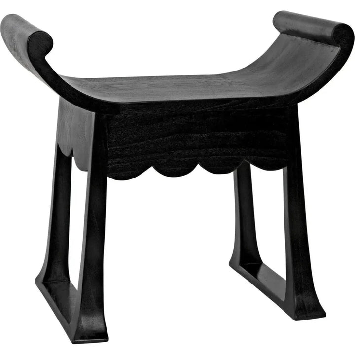 Wey Stool, Charcoal Black - LOOMLAN - Noir - Poufs and Stools