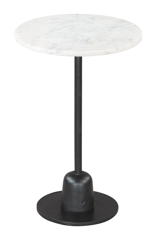 Whammy Side Table White & Black-Side Tables-Zuo Modern-LOOMLAN