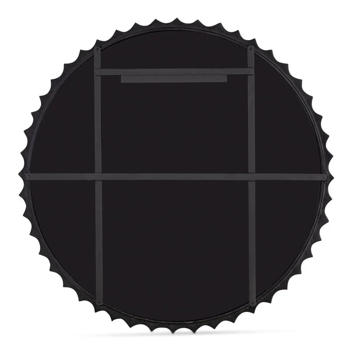 Whitby Unique Textured Round Wall Mirror - LOOMLAN - Moe's Home - Wall Mirrors