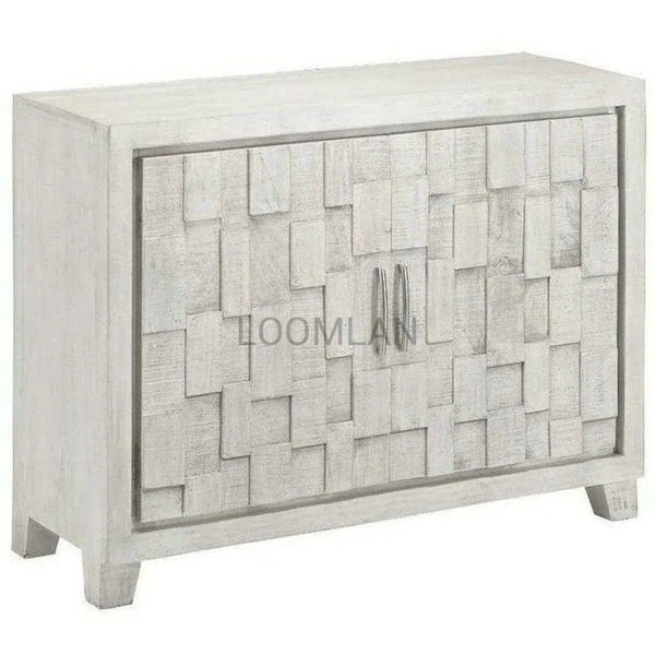 White Accent Cabinet Small Sideboard Door