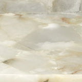 White Alabaster Antonia Tray Tabletop Decor - Large-Trays-Jamie Young-LOOMLAN