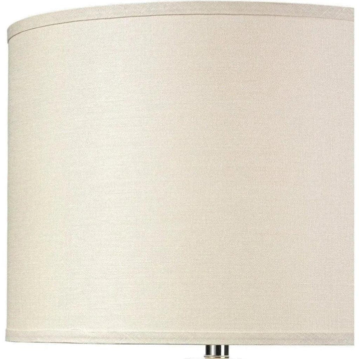 White Alabaster Borealis Hexagon Table Lamp - LOOMLAN - Jamie Young - Table Lamps