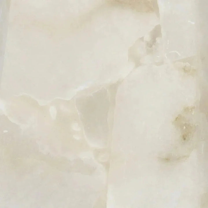 White Alabaster Borealis Tall Hexagon Pendant - LOOMLAN