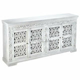 White Bohemian Lace 4 Door Sideboard Buffet