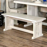 White Breakfast Nook Dining Set