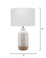 White Ceramic Ashwell Table Lamp Table Lamps LOOMLAN By Jamie Young