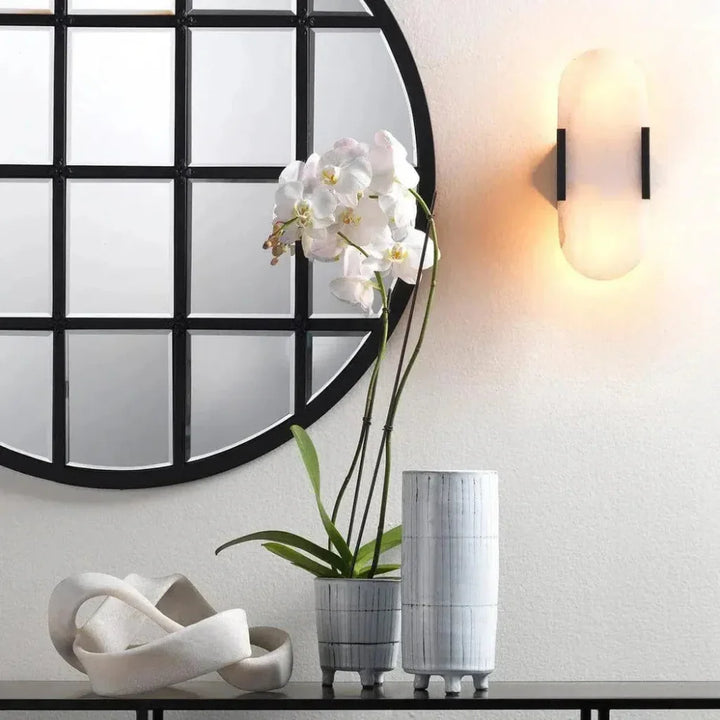 White Ceramic Striae Vessels (Set of 3) - LOOMLAN - Jamie Young - Vases & Jars