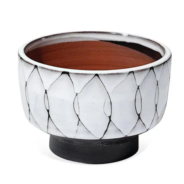 White Ceramic Striae Vessels (Set of 3) - LOOMLAN - Jamie Young - Vases & Jars