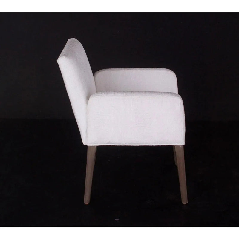 White Dining Chair Charly With Arms