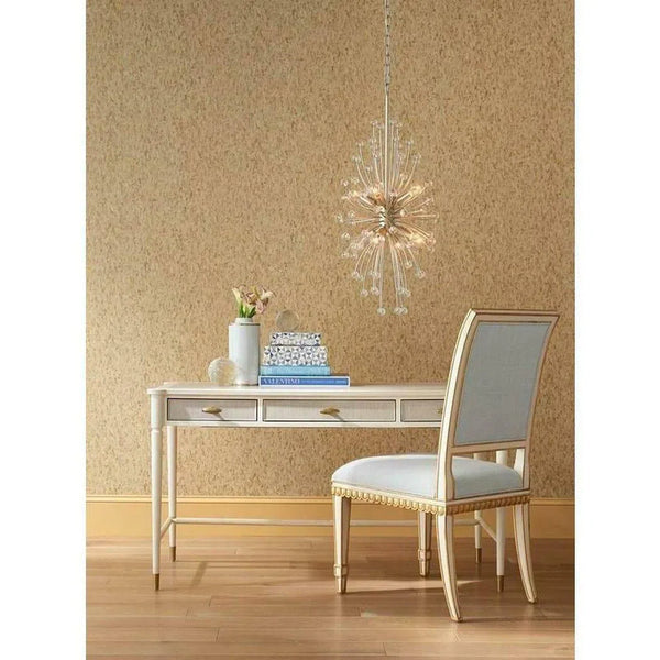 White Fog Brass Aster Desk Winterthur Collection Home Office Desks LOOMLAN By Currey & Co