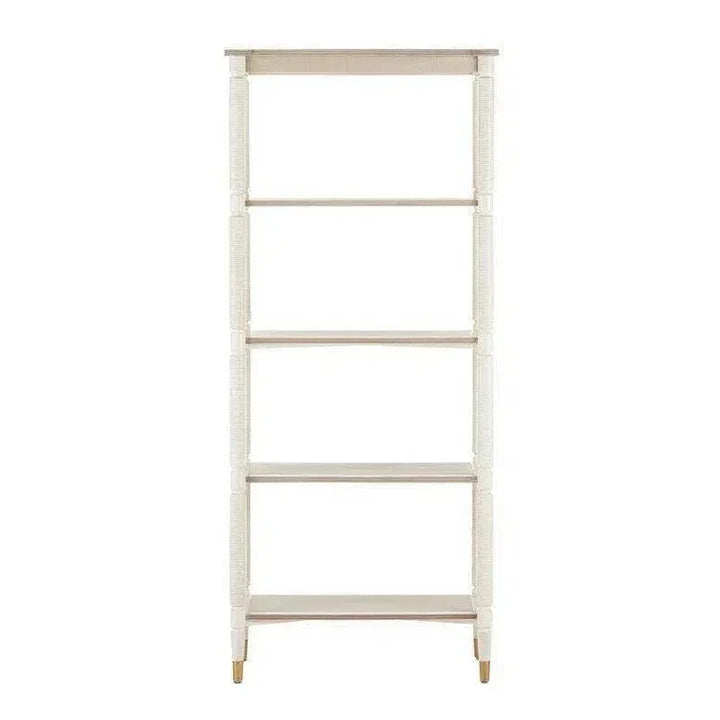 White Fog Brass Aster Etagere Winterthur Collection - LOOMLAN - Currey & Co - Etageres