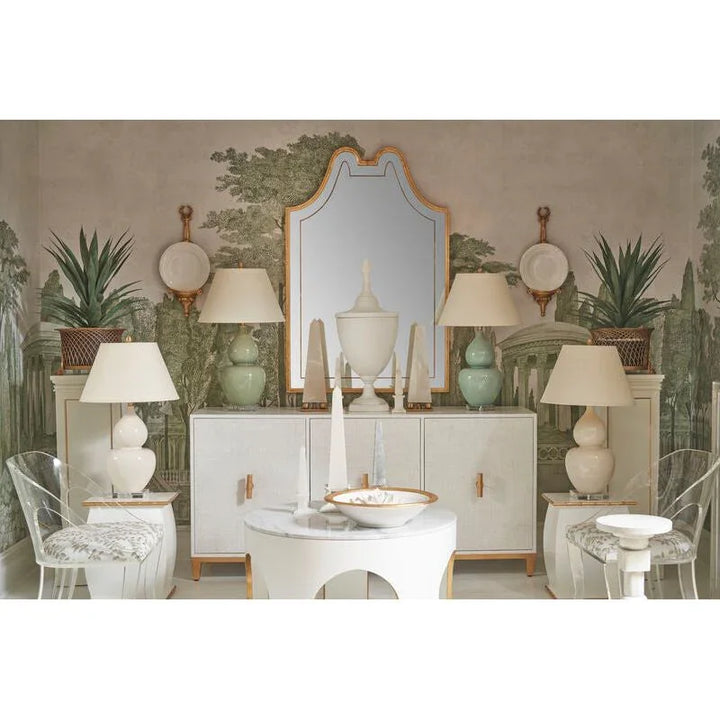 White Lacquered Wooden Drinks Table - LOOMLAN - Chelsea House - Side Tables