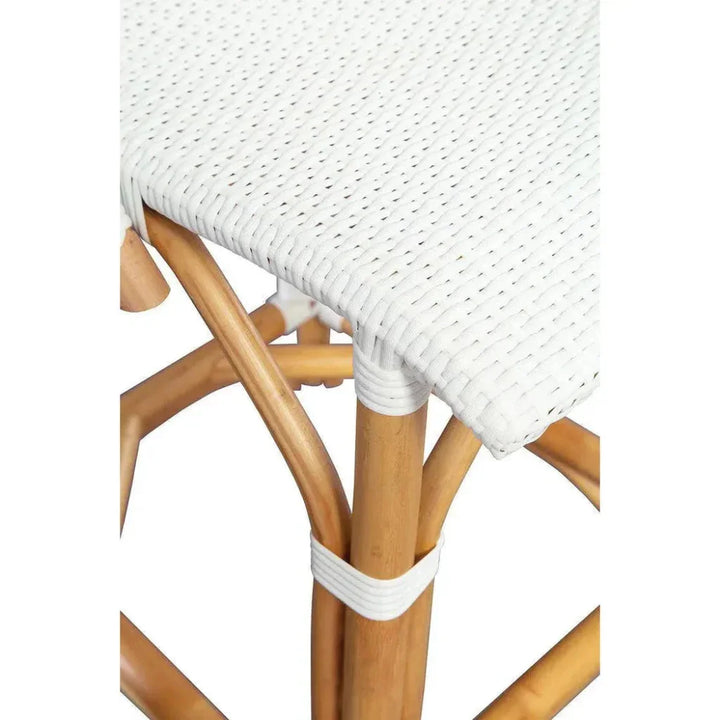 White Leroy Counter Stool - LOOMLAN - Furniture Classics - Counter Stools
