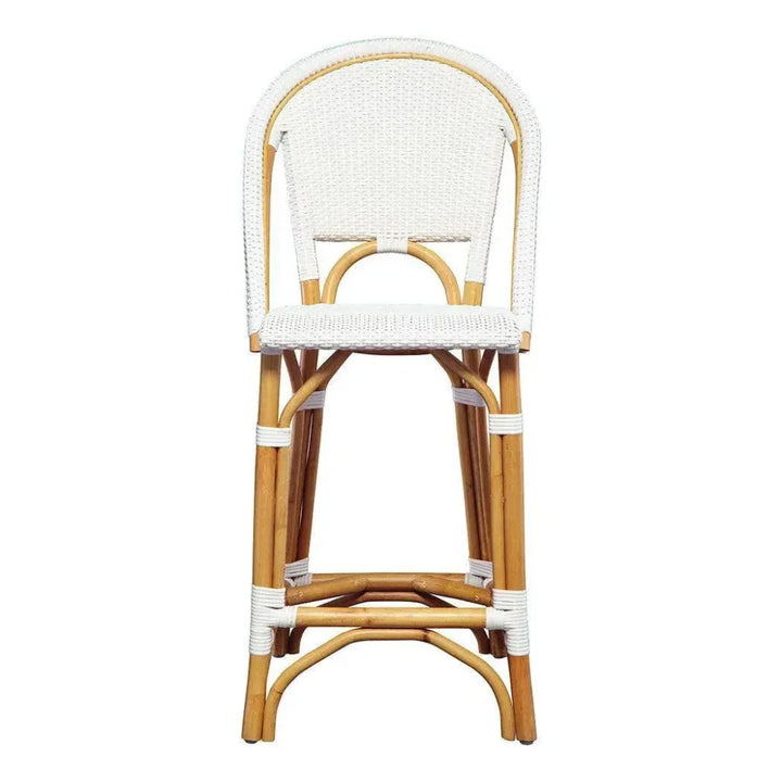 White Leroy Counter Stool - LOOMLAN - Furniture Classics - Counter Stools