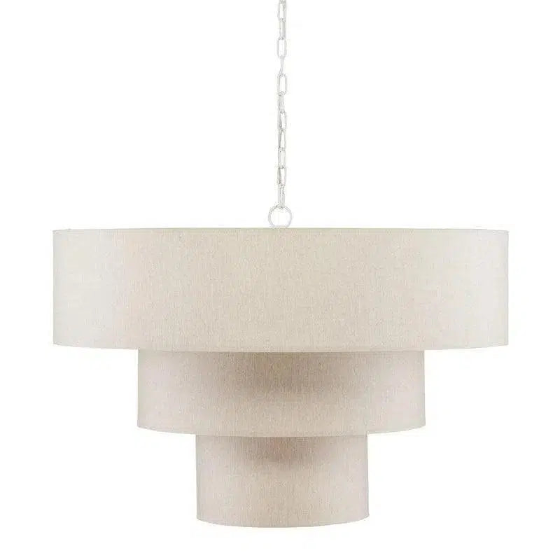 White Linen Livello Chandelier