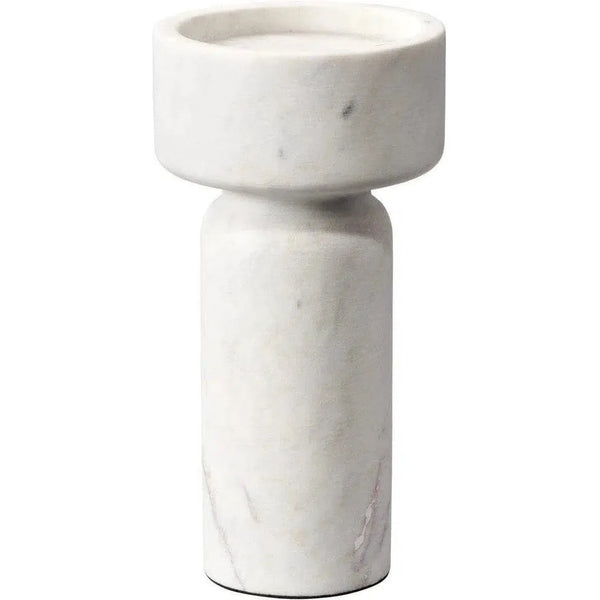 White Marble Apollo Candleholder