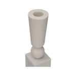 White Marble Crafted U Vase