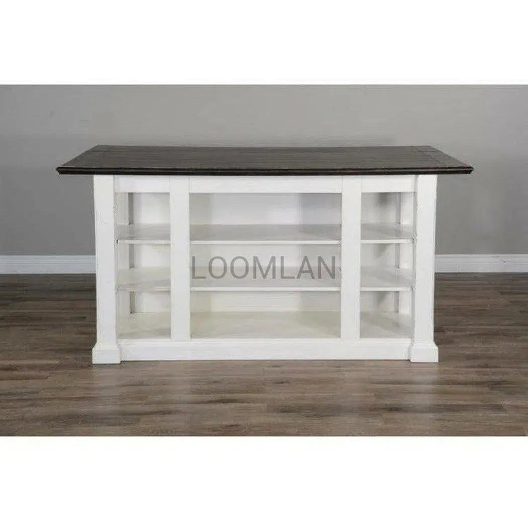 White Modern Kitchen Island Bar Table