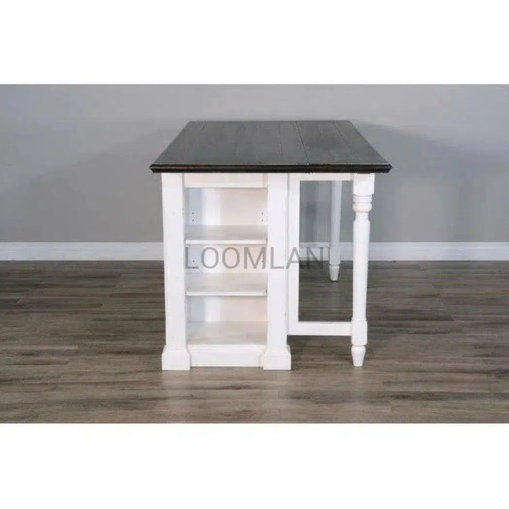 White Modern Kitchen Island Bar Table