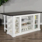 White Modern Kitchen Island Bar Table