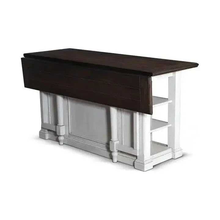 White Modern Kitchen Island Bar Table - LOOMLAN - Sunny D - Bar Tables