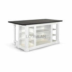 White Modern Kitchen Island Bar Table