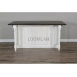 White Modern Kitchen Island Bar Table