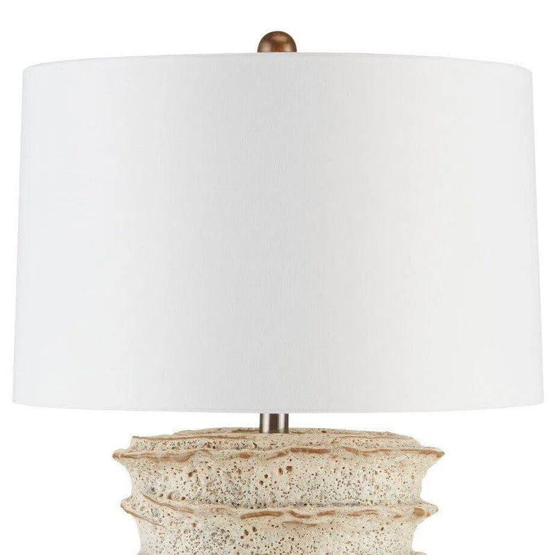 White Moss Salima Table Lamp Table Lamps LOOMLAN By Currey & Co