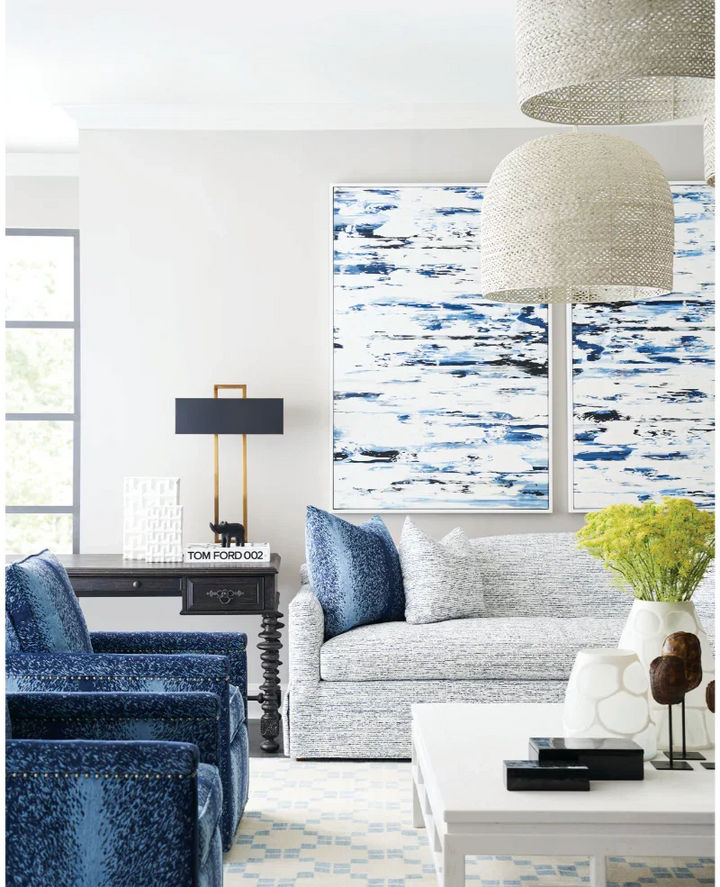 White Piero Large Chandelier - LOOMLAN - Currey & Co - Chandeliers