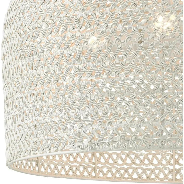 White Piero Large Chandelier - LOOMLAN - Currey & Co - Chandeliers