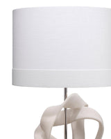 White Polyresin Intertwined Table Lamp Table Lamps LOOMLAN By Jamie Young