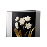 White Porcelain Flower Mounted Artwork-Artwork-Chelsea House-LOOMLAN