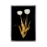 White Porcelain Flower Mounted Artwork-Artwork-Chelsea House-Flower C-LOOMLAN