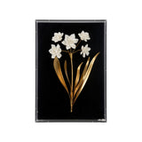 White Porcelain Flower Mounted Artwork-Artwork-Chelsea House-Flower D-LOOMLAN